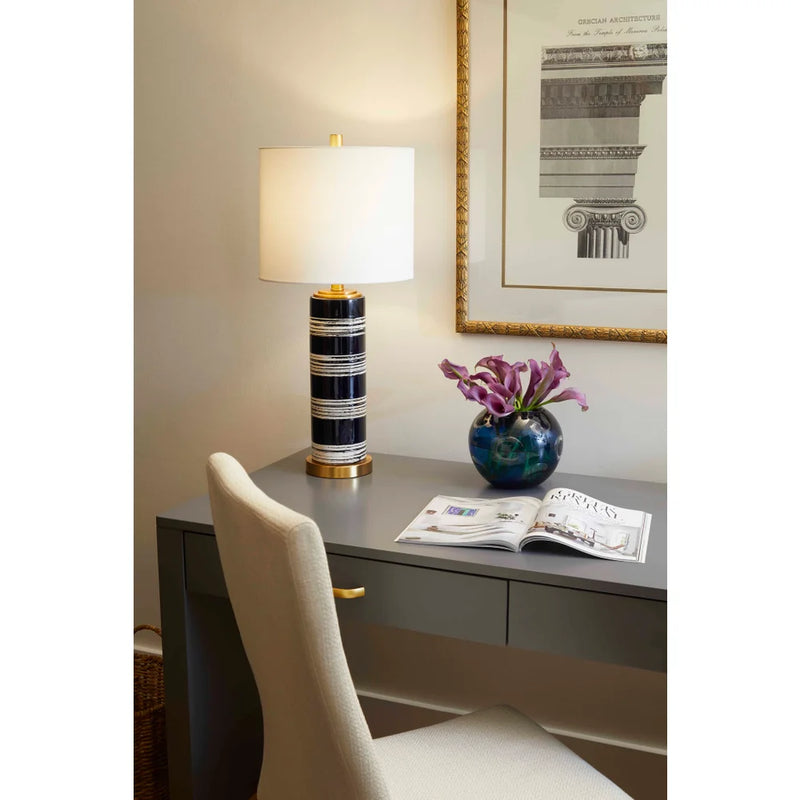 Bristle Brush Table Lamp | Blue