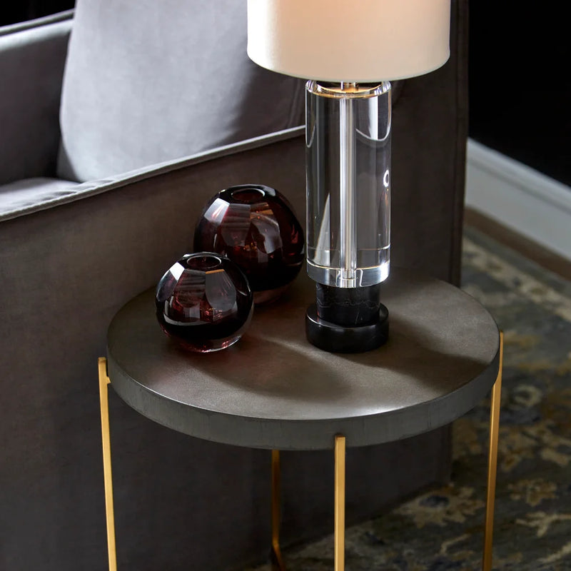 Gravity Table Lamp | Clear And Black