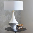 Saratoga Table Lamp | White