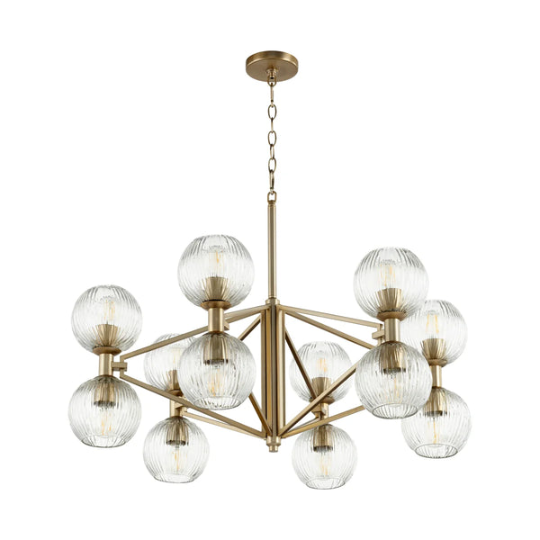 Helios Chandelier - | Aged Brass - Large