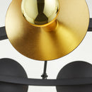 Artemis Chandelier | Noir And Gold Leaf - Medium