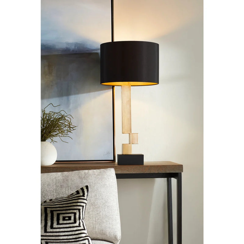 Rendezvous Table Lamp | Black And Frosted