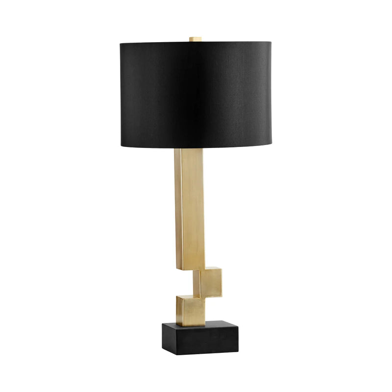 Rendezvous Table Lamp | Black And Frosted