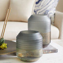 Alistair Vase | Grey And Guilded Silver - Medium