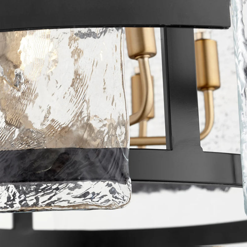 Panorama Chandelier | Noir & Aged Brass - Small