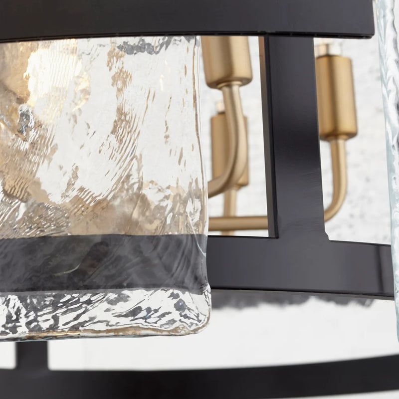 Panorama Chandelier | Noir & Aged Brass - Large