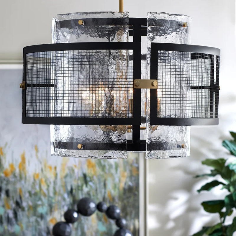 Panorama Chandelier | Noir & Aged Brass - Large