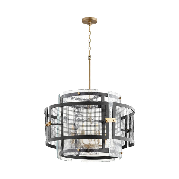 Panorama Chandelier | Noir & Aged Brass - Large