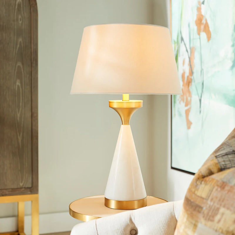 Solid Snow Table Lamp | White