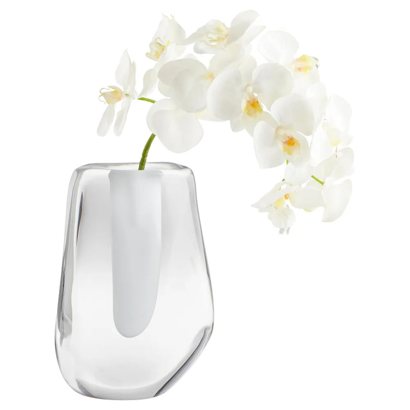 Inverted Oppulence Vase Short | Clear