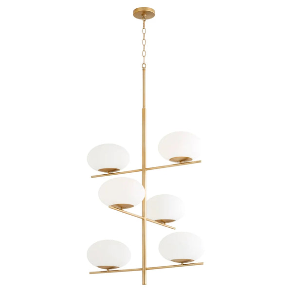 Pod Chandelier | Aged Brass - Large