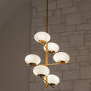 Pod Chandelier | Aged Brass - Large