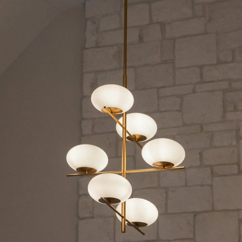 Pod Chandelier | Aged Brass - Large