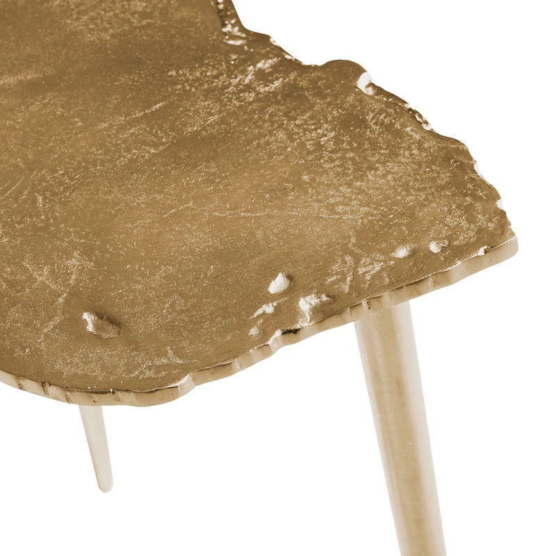 Needle Side Table | Aged Gold