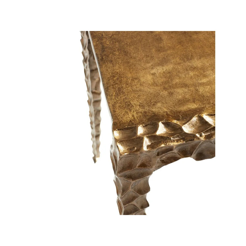 Imprint Side Table | Antique Brass