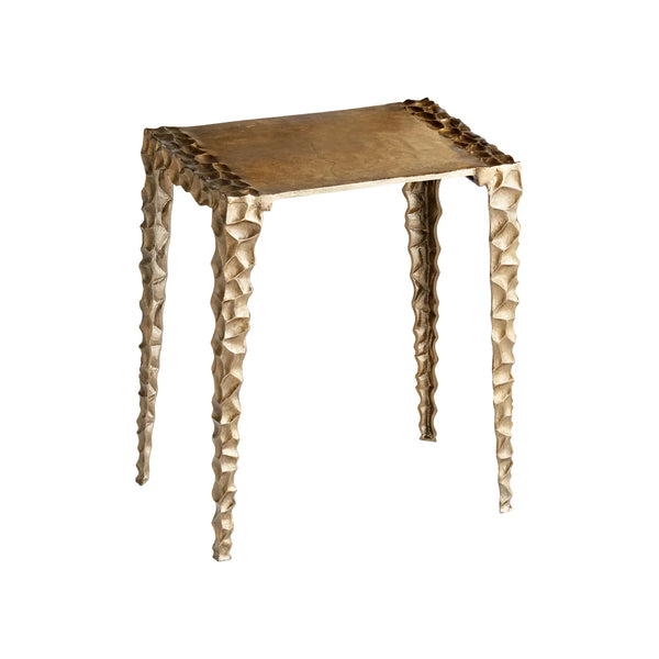 Imprint Side Table | Antique Brass