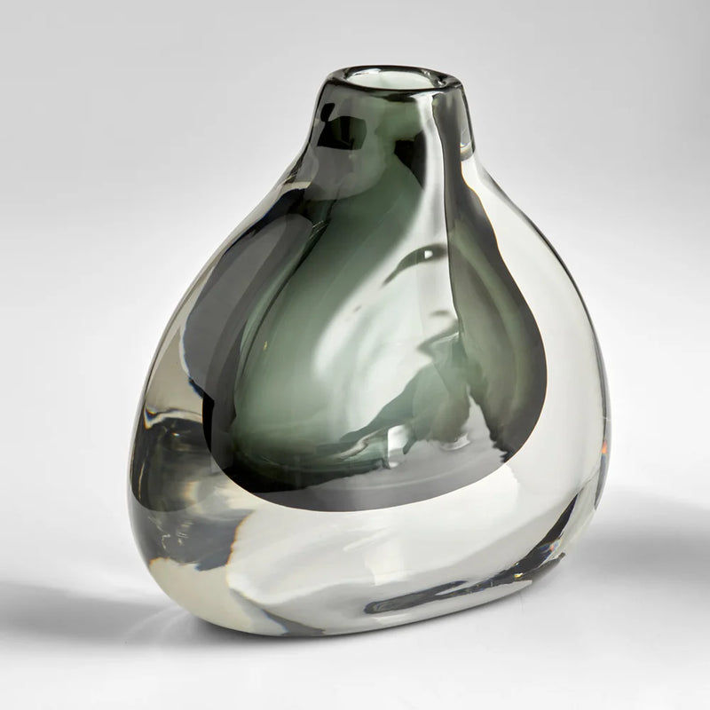 Moraea Vase | Grey/Clear - Small