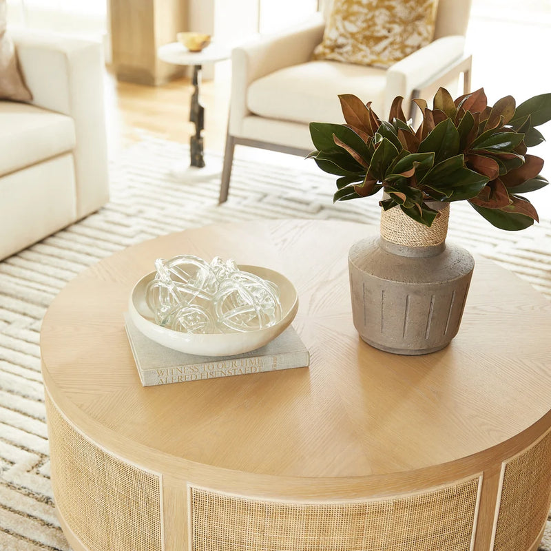 Amida Side Table | Bronze & White