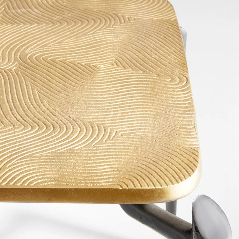 Tarsal Side Table | Black & Gold