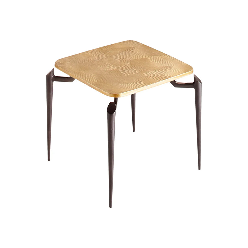 Tarsal Side Table | Black & Gold