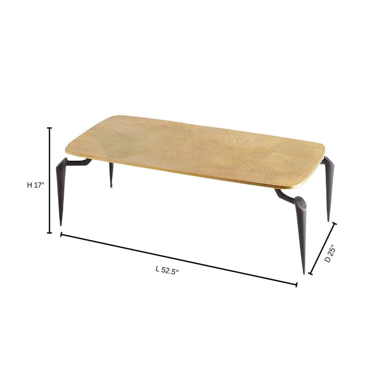 Tarsal Coffee Table | Black & Gold