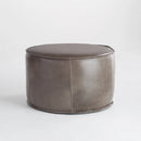 Lusso | Round Pouf - Grey