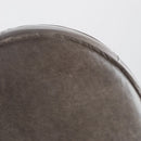 Lusso | Round Pouf - Grey