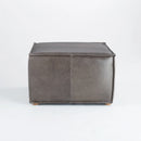 Lusso | Square Pouf - Grey