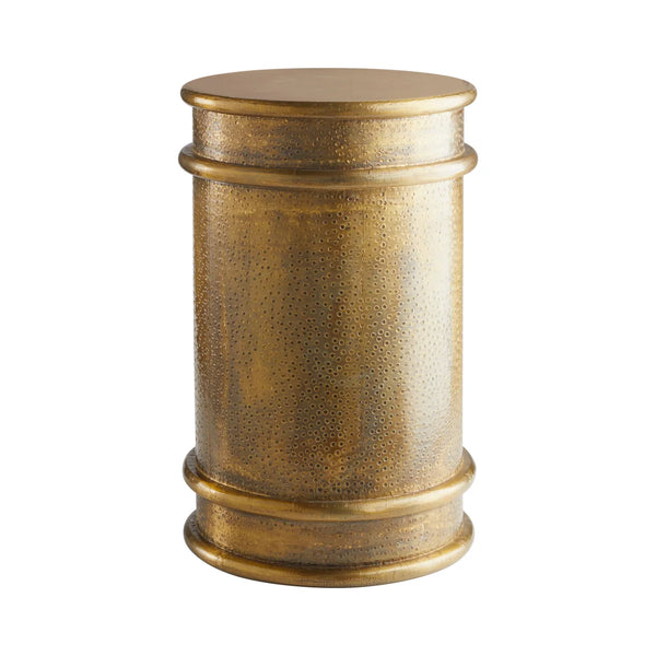 Gavel Accent Table | Brass