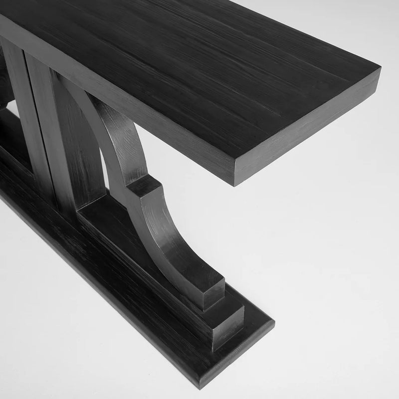 Bahia Console Table | Satin Black