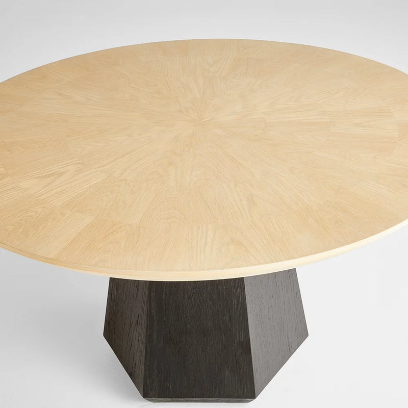 Lamu Dining Table | Natural Oak - Black