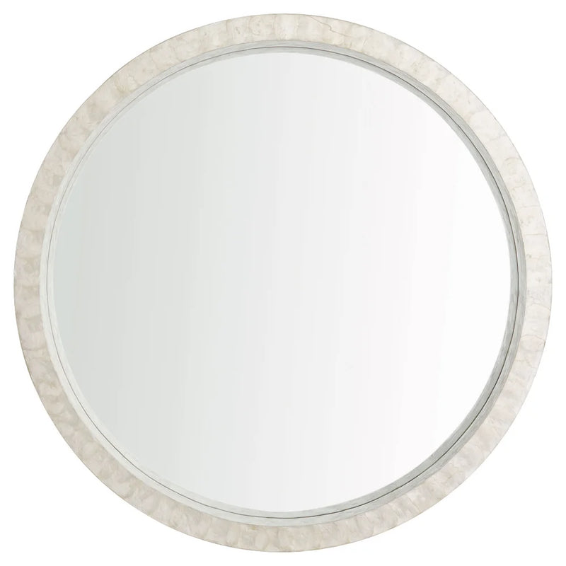 Triton Round Mirror | White - Large