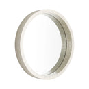 Triton Round Mirror | White - Large