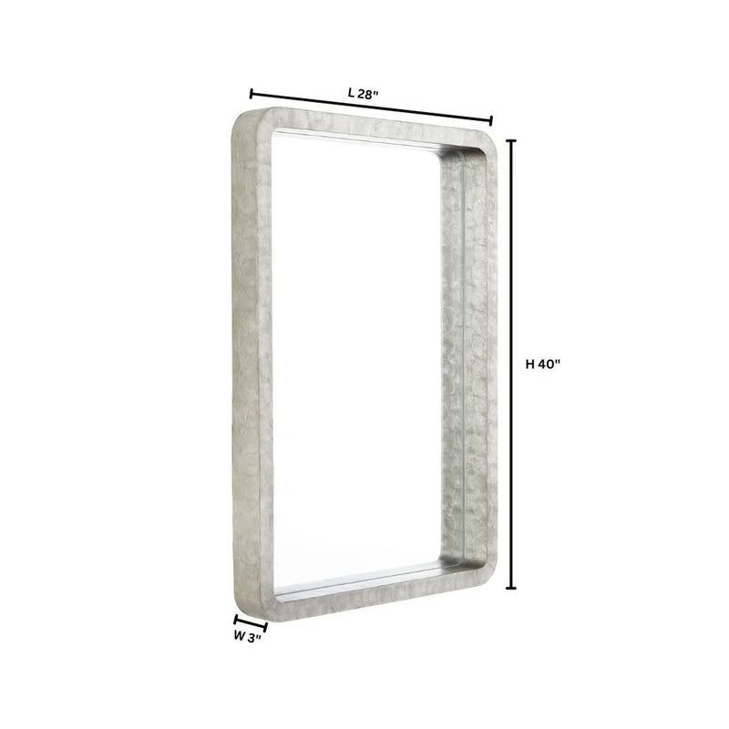 Triton Rectangular Mirror | Taupe