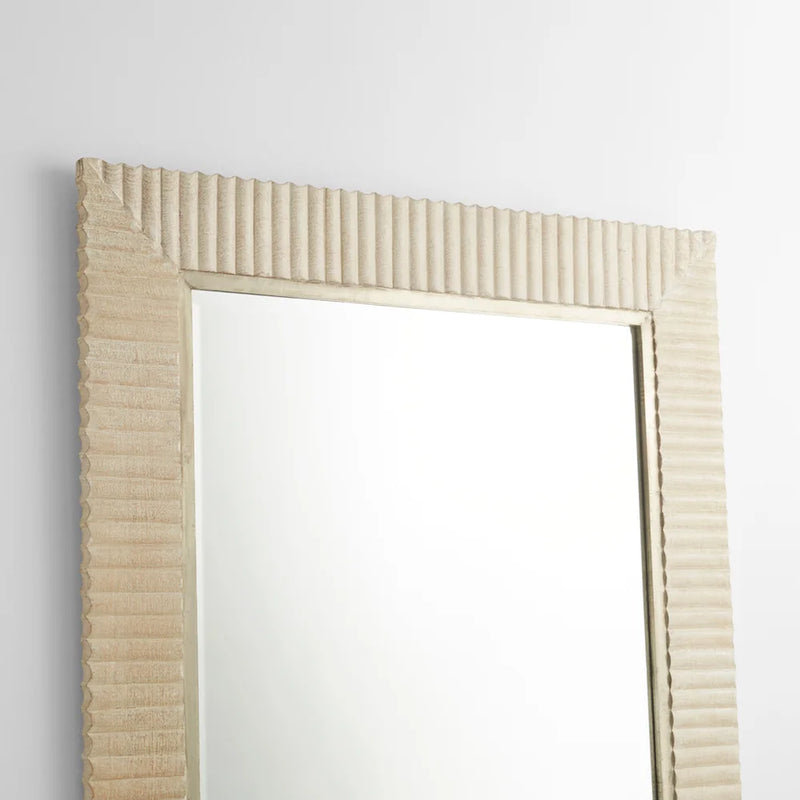 Estriada Floor Mirror | Cerused Mango wood