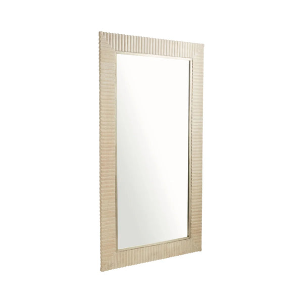 Estriada Floor Mirror | Cerused Mango wood