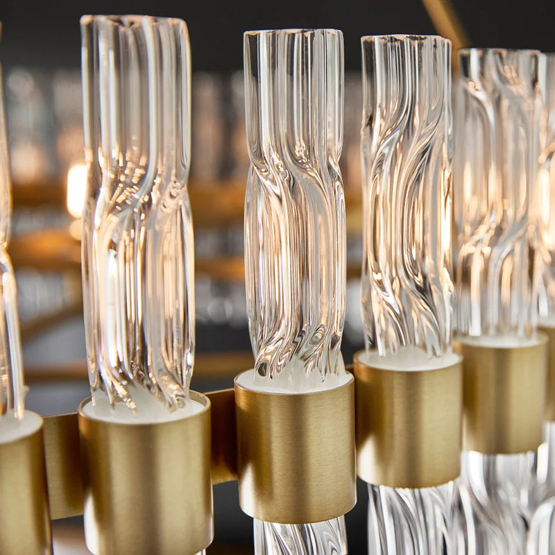 Nobel 6-Light Chandelier | Aged Brass