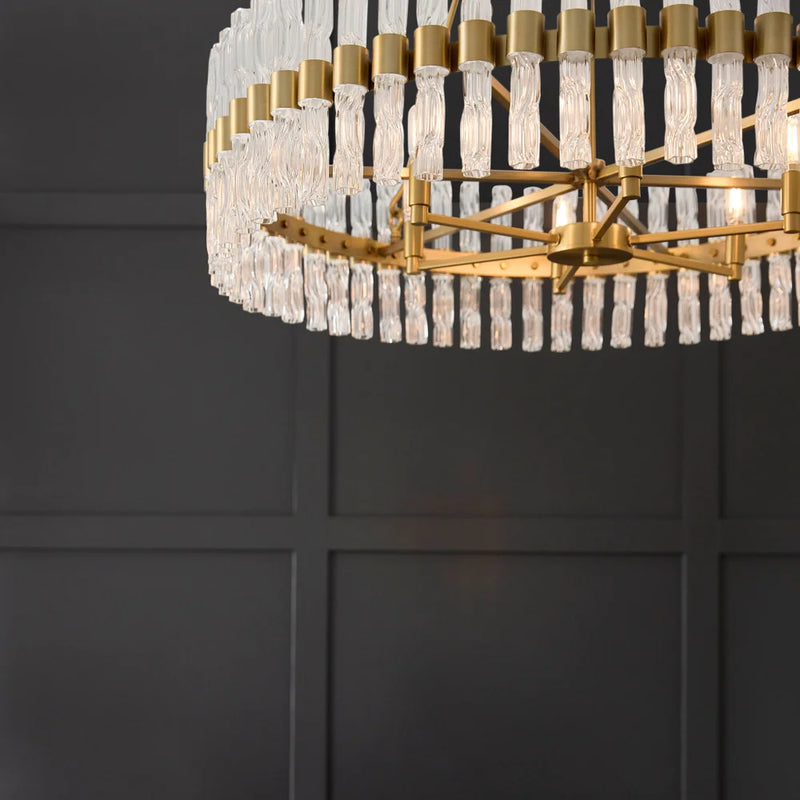 Nobel 6-Light Chandelier | Aged Brass