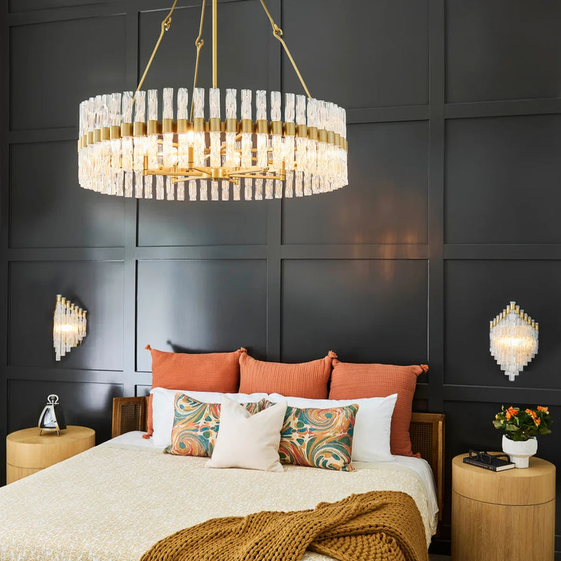 Nobel 6-Light Chandelier | Aged Brass