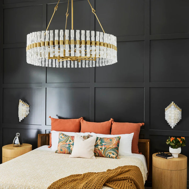 Nobel 6-Light Chandelier | Aged Brass