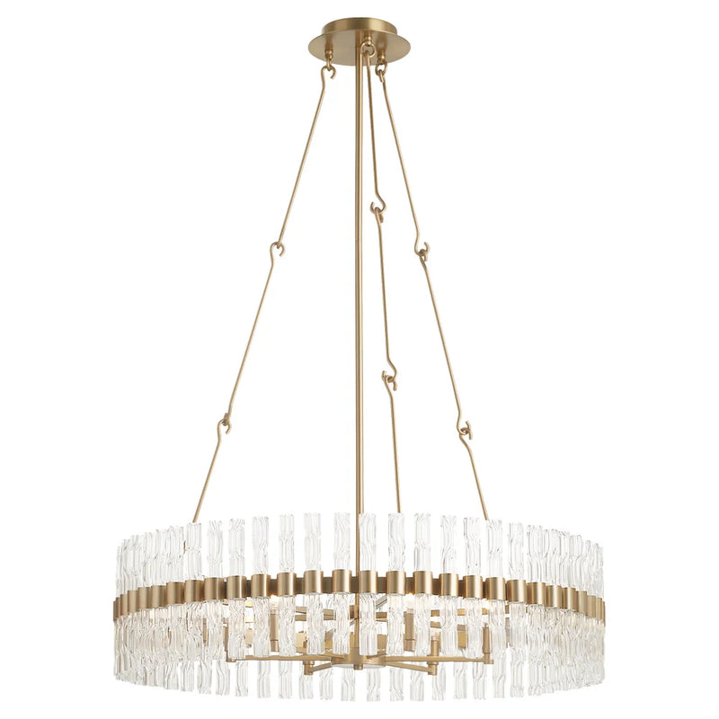 Nobel 6-Light Chandelier | Aged Brass