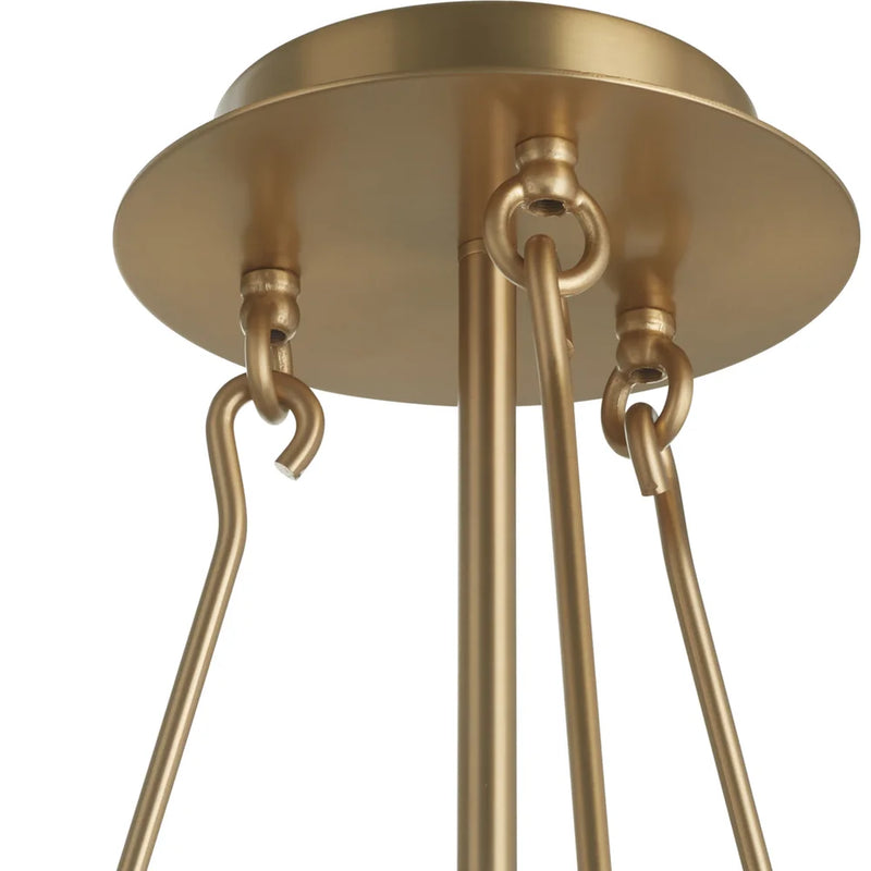 Nobel 6-Light Chandelier | Aged Brass