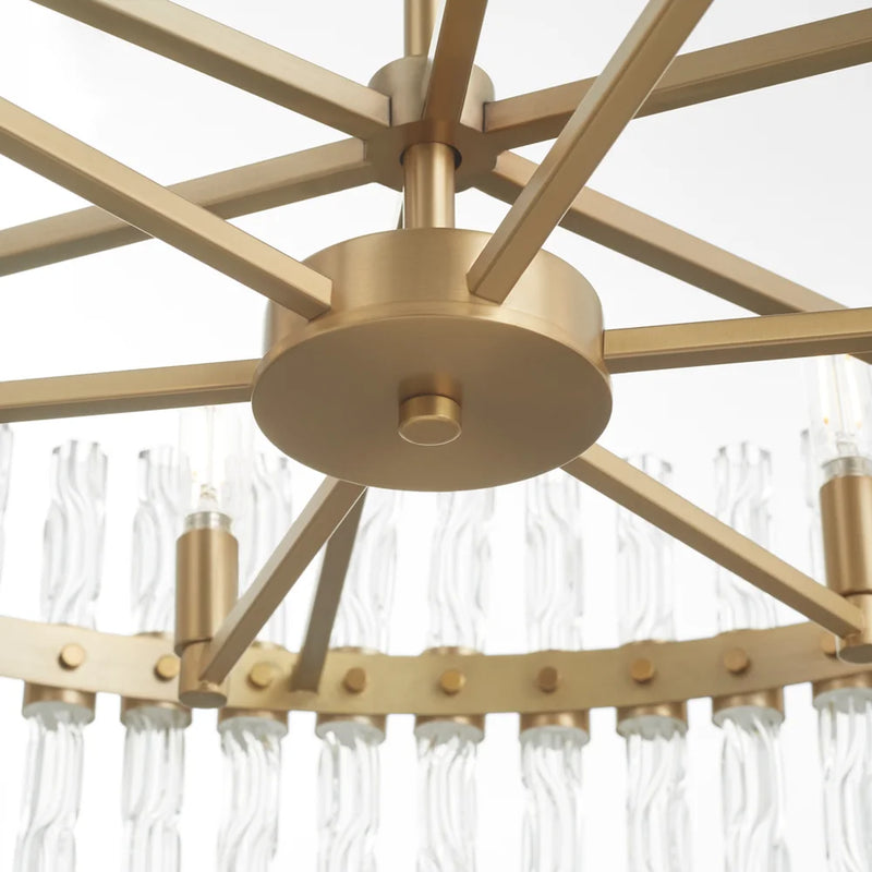 Nobel 6-Light Chandelier | Aged Brass