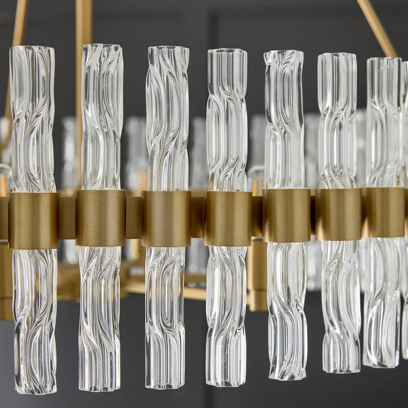 Nobel 6-Light Chandelier | Aged Brass