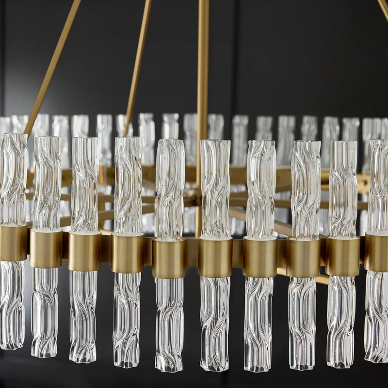 Nobel 6-Light Chandelier | Aged Brass