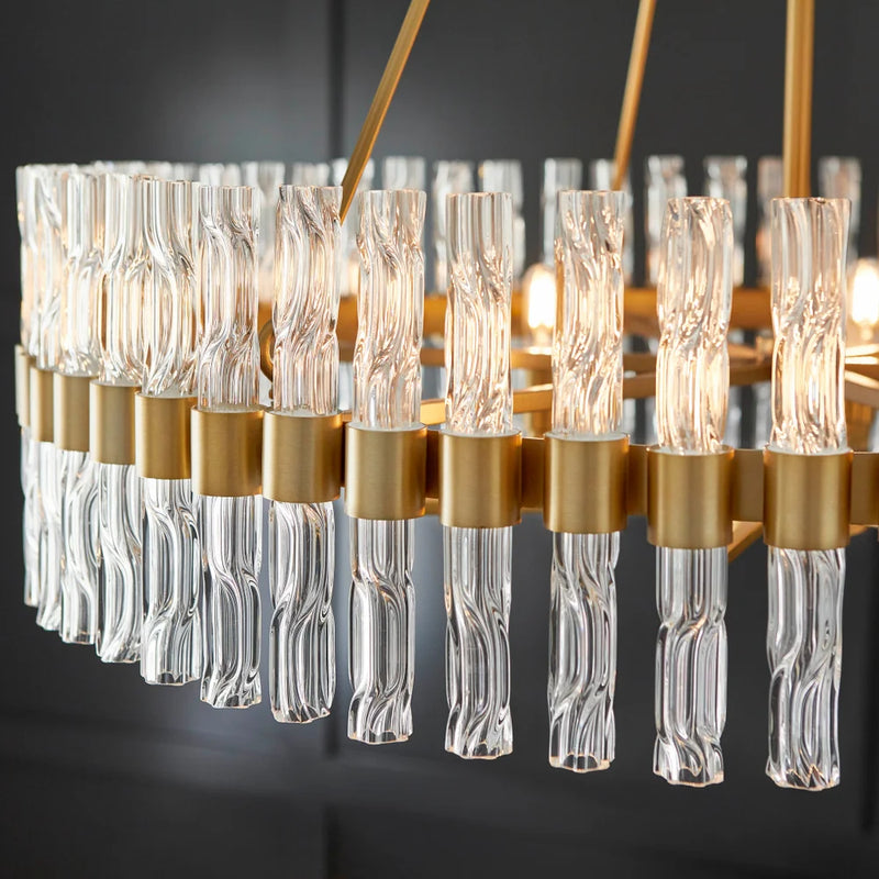 Nobel 6-Light Chandelier | Aged Brass