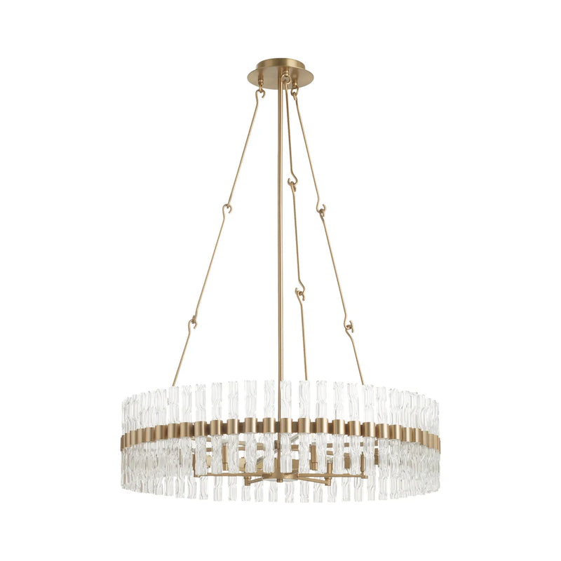 Nobel 6-Light Chandelier | Aged Brass