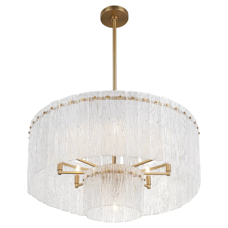 Othello 9-Light Chandelier | Aged Brass