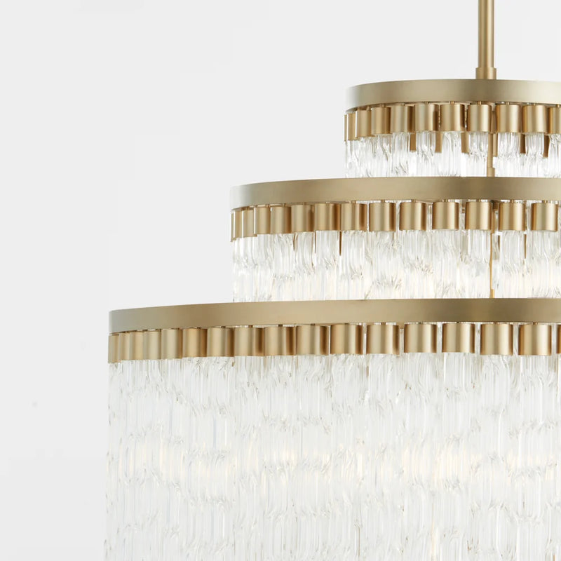 Nobel 18-Light Chandelier | Aged Brass