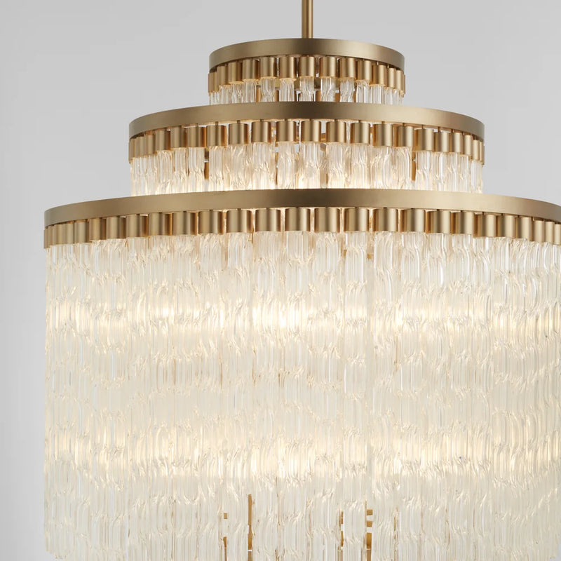 Nobel 18-Light Chandelier | Aged Brass